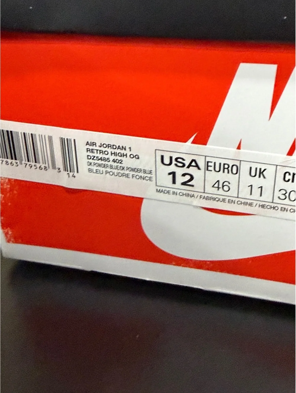 Size 12 - Air Jordan 1 Retro High OG “UNC Reimagined ”